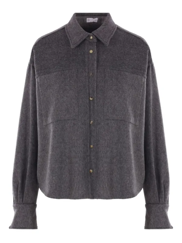 Brunello Cucinelli Shirts Grey sold by Lord & Taylor