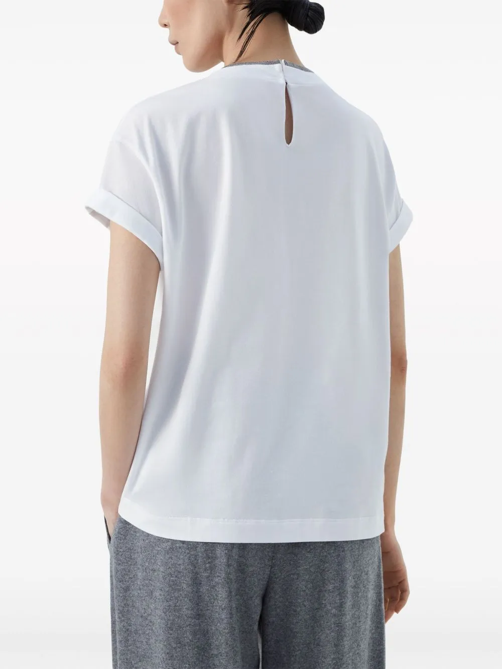 Brunello Cucinelli T-shirts and Polos White sold by Lord & Taylor product image thumbnail 2