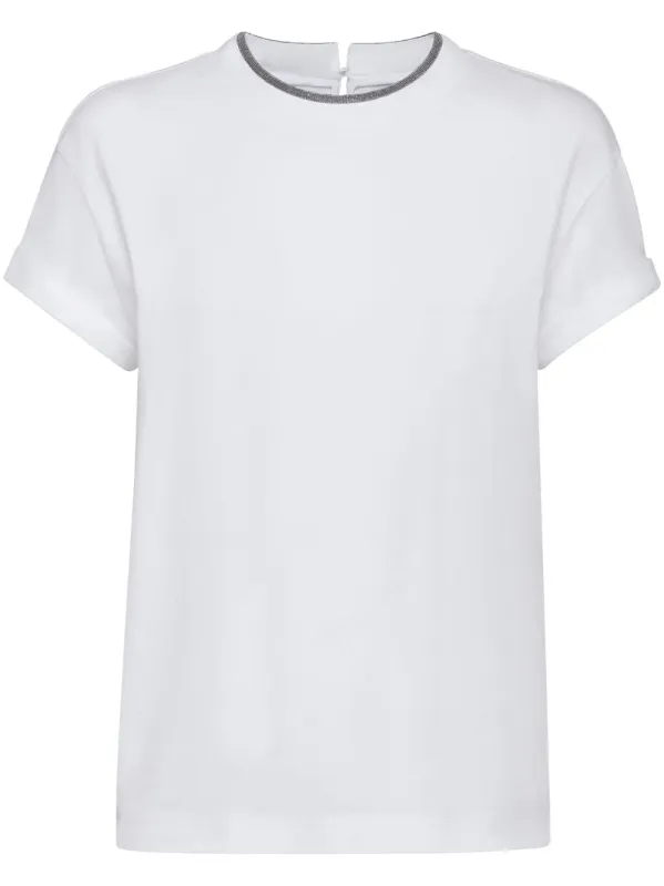Brunello Cucinelli T-shirts and Polos White sold by Lord & Taylor