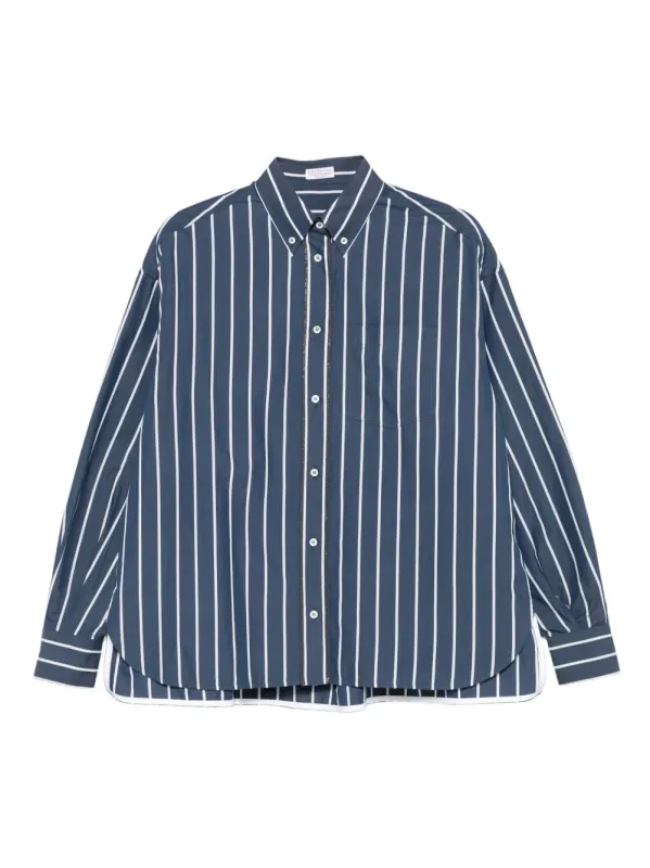 Brunello Cucinelli Shirts Blue sold by Lord & Taylor