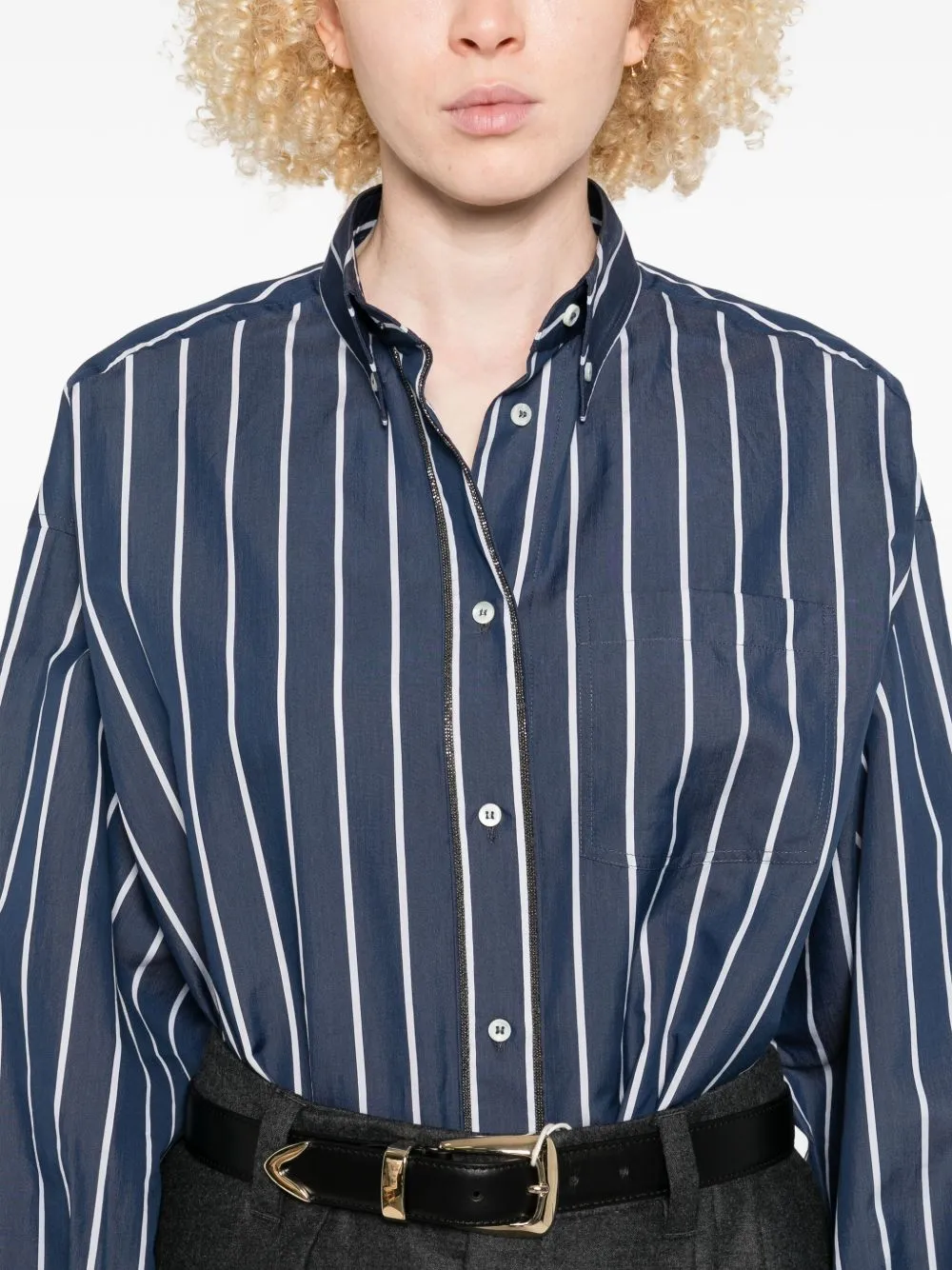 Brunello Cucinelli Shirts Blue sold by Lord & Taylor product image thumbnail 3