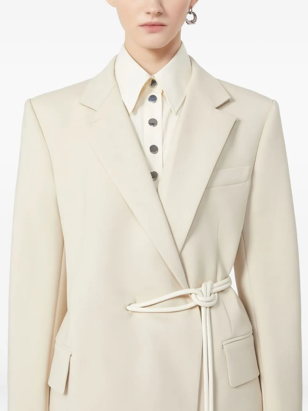 SPORTMAX PRE Coats Ivory sold by Lord & Taylor product image thumbnail 4