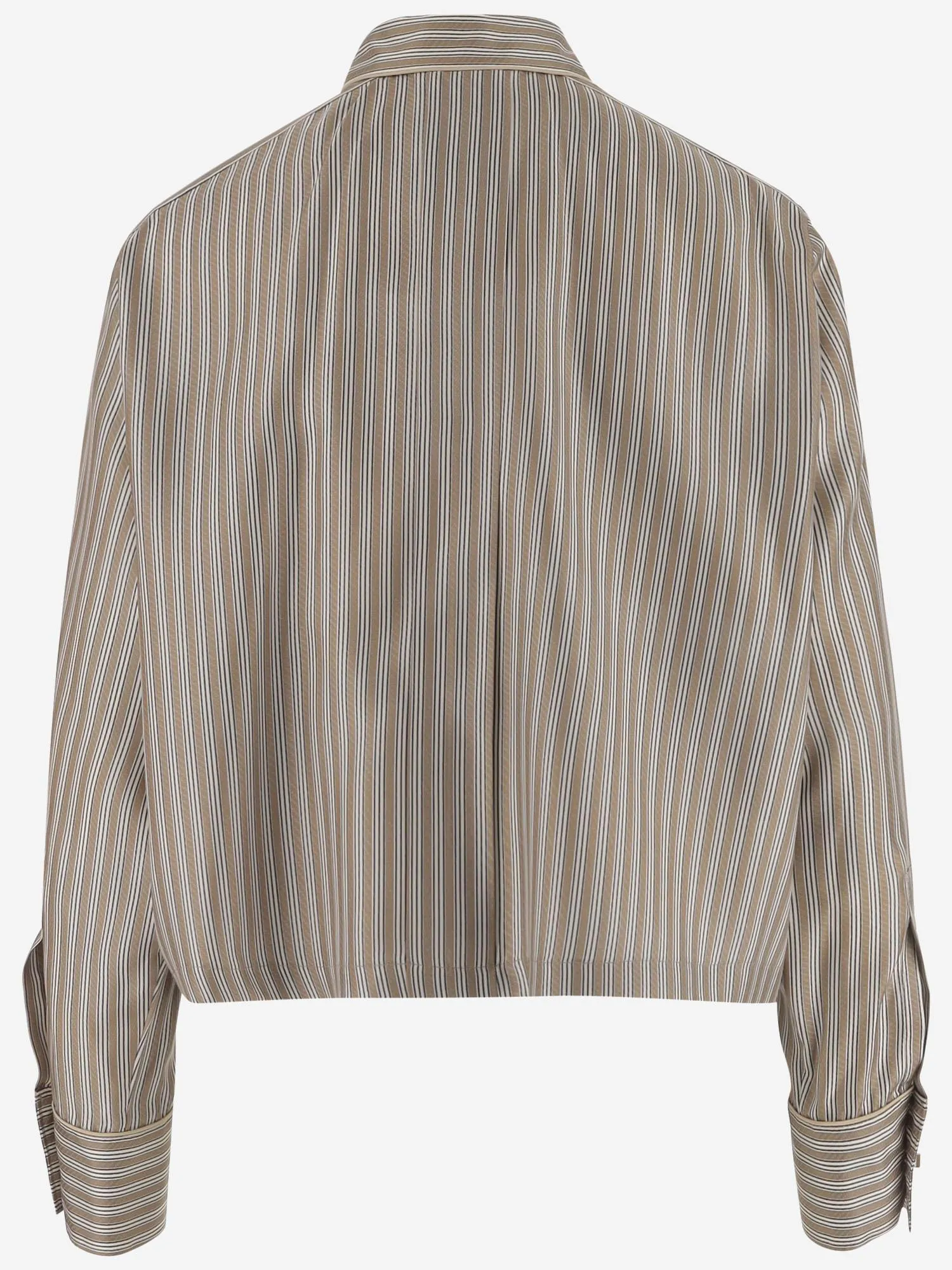 Silk Twill Crop Shirt sold by Lord & Taylor product image thumbnail 3