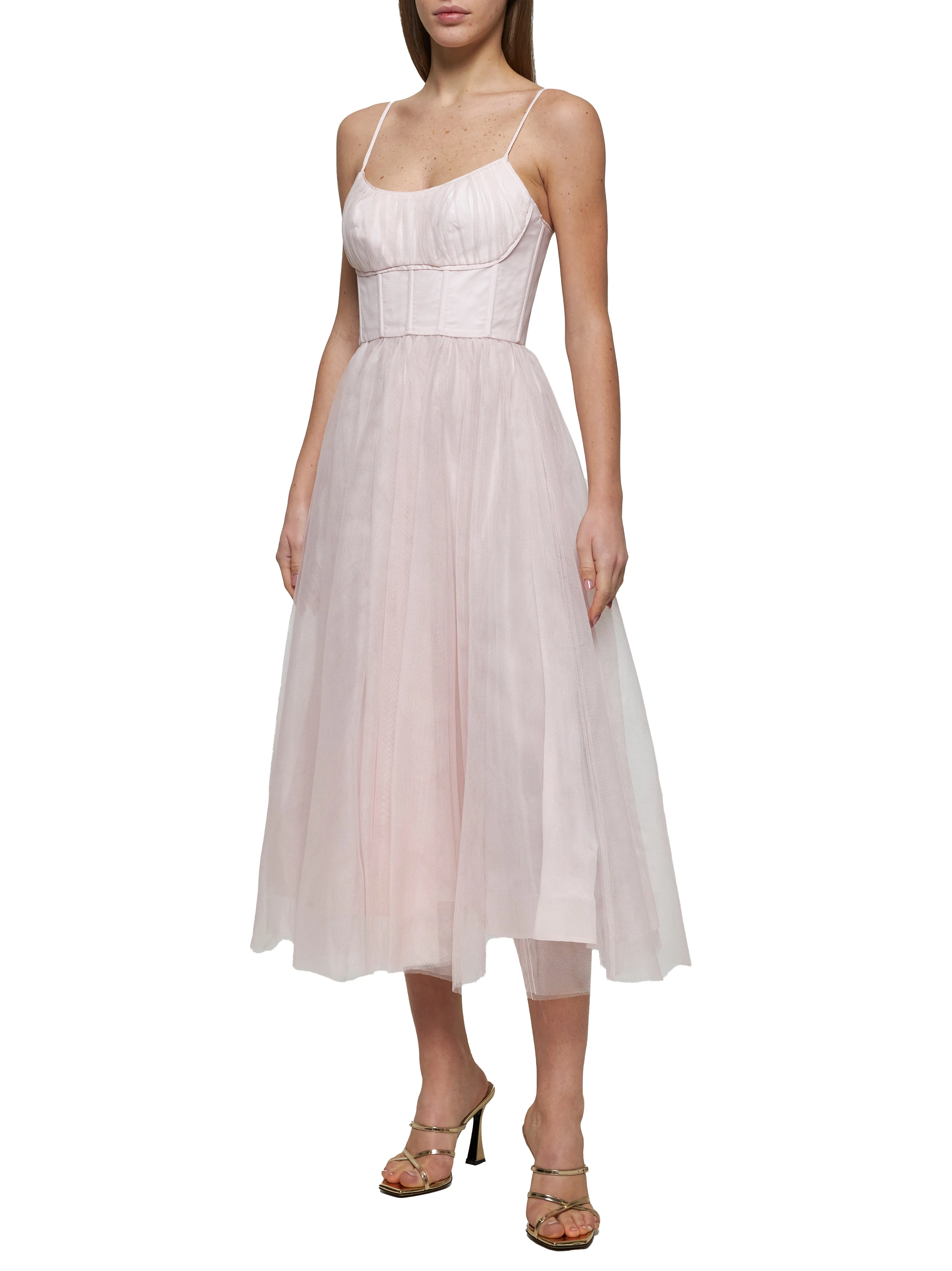 Pale Pink Tulle Midi Dress sold by Lord & Taylor product image thumbnail 2