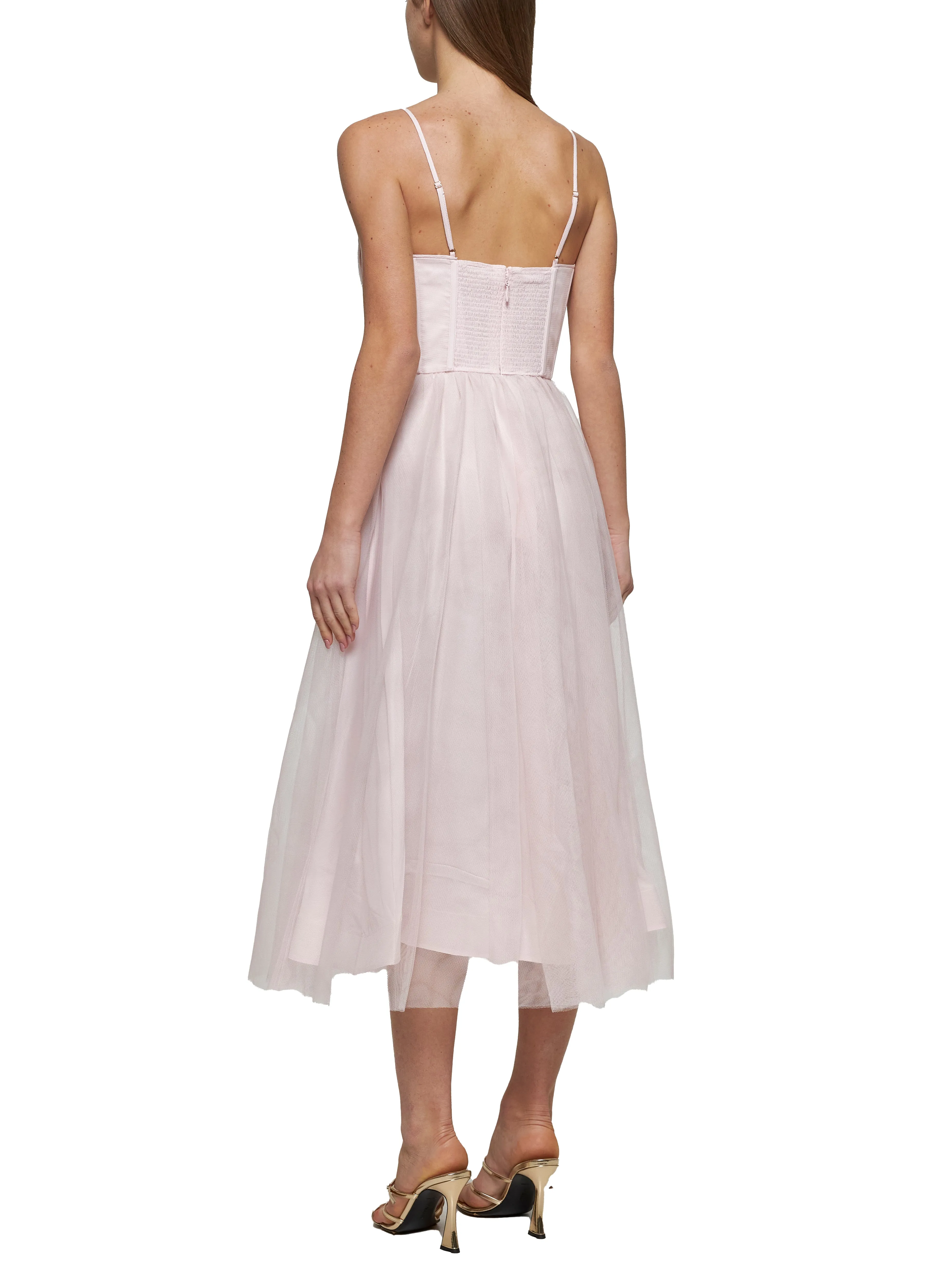 Pale Pink Tulle Midi Dress sold by Lord & Taylor product image thumbnail 3