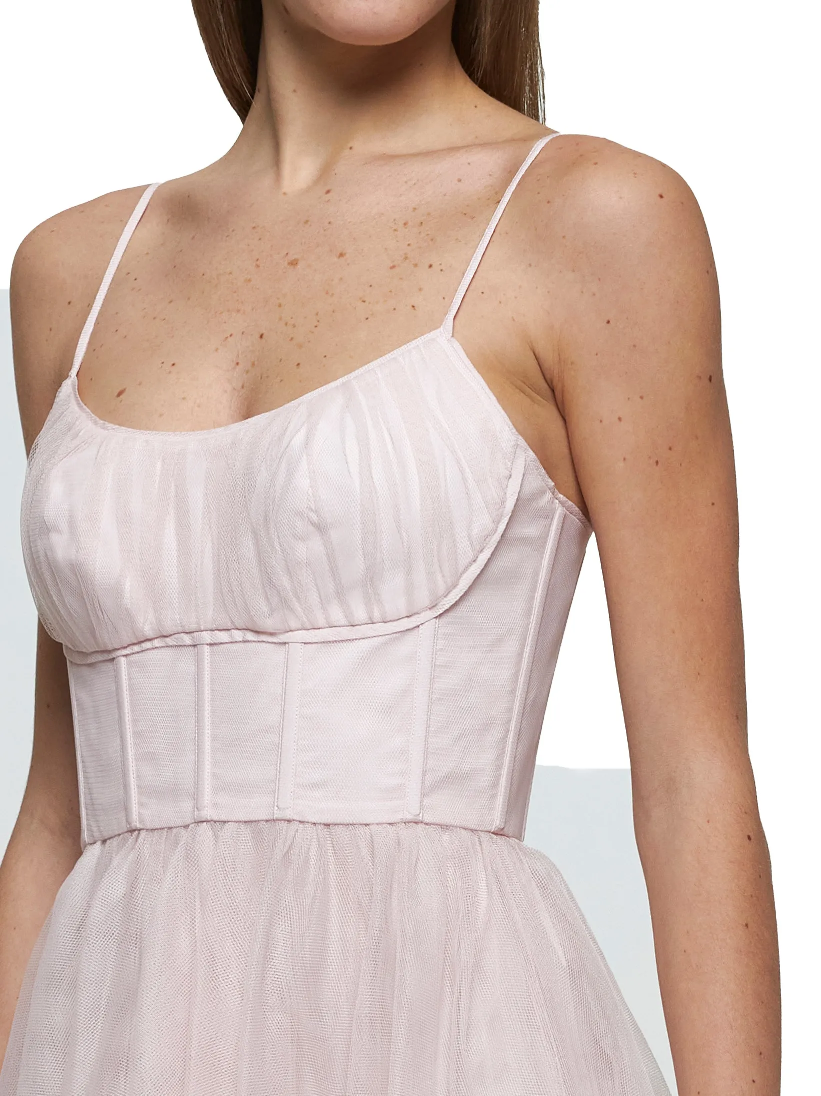 Pale Pink Tulle Midi Dress sold by Lord & Taylor product image thumbnail 4