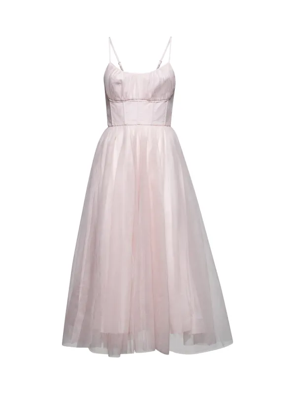 Pale Pink Tulle Midi Dress sold by Lord & Taylor