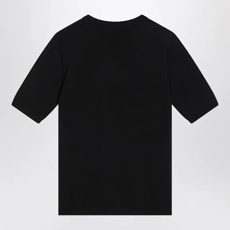 Max Mara Blue crew neck sweater in wool sold by Lord & Taylor product image thumbnail 2