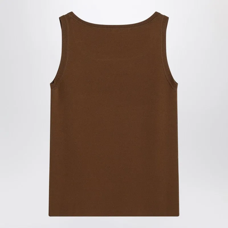 Max Mara Olive green top in crêpe viscose sold by Lord & Taylor product image thumbnail 2