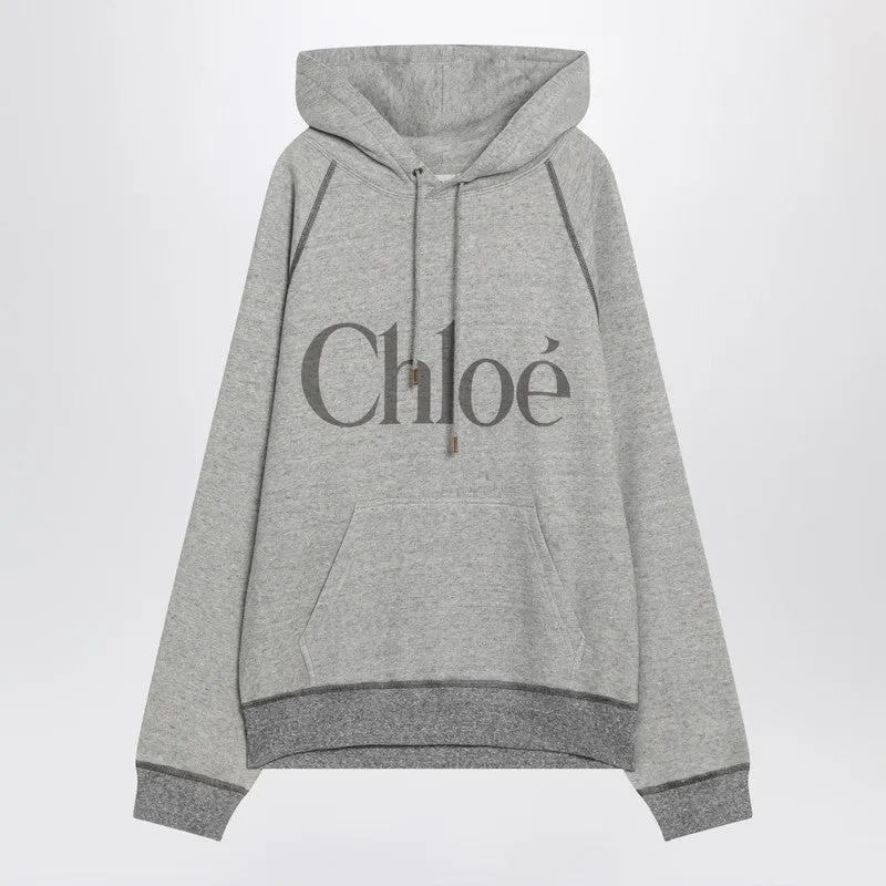 Chloé Gray hoodie with logo sold by Lord & Taylor