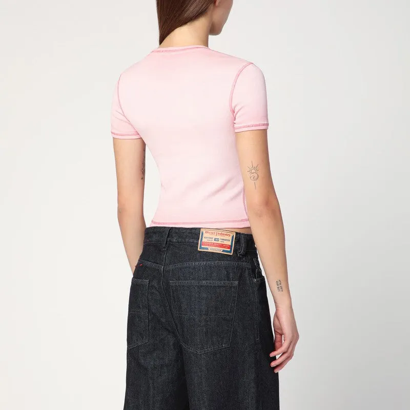 Diesel T-Ele T-shirt in powder pink stretch cotton sold by Lord & Taylor product image thumbnail 2