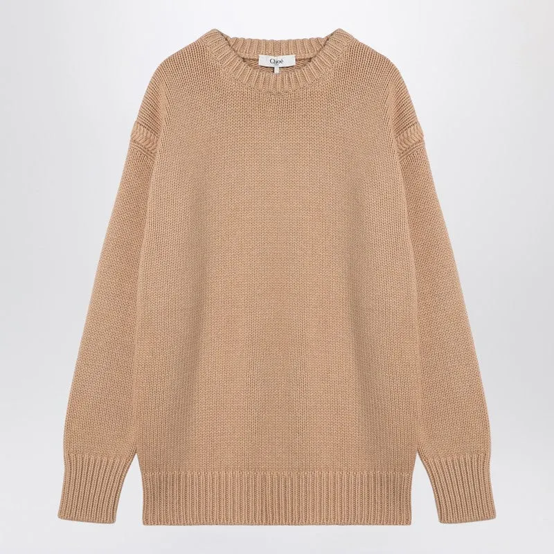 Chloé Nude cashmere and cotton oversize jumper sold by Lord & Taylor