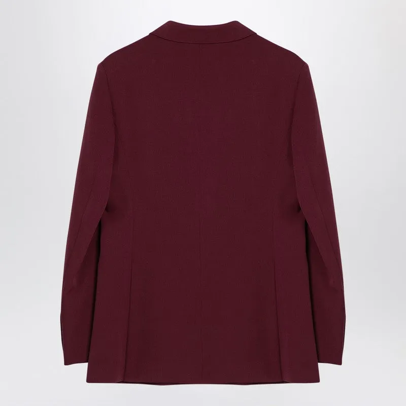 Max Mara Bordeaux double-breasted jacket in wool sold by Lord & Taylor product image thumbnail 2