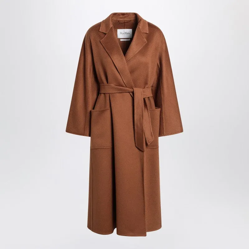 Max Mara Wrap coat in brown cashmere sold by Lord & Taylor