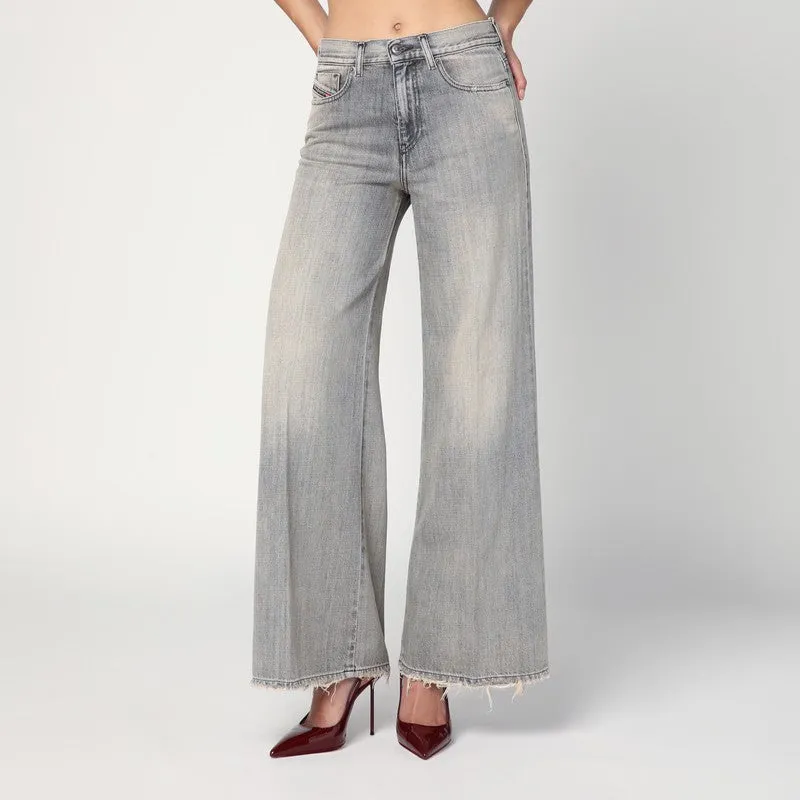 Diesel Flared jeans 1978 D-Akemi in washed gray sold by Lord & Taylor