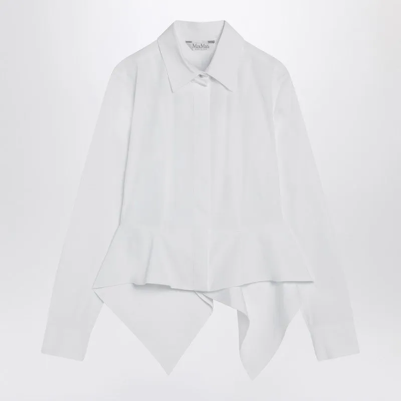 Max Mara White shirt in cotton poplin sold by Lord & Taylor