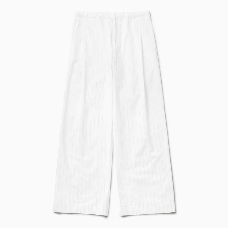 1989 STUDIO White striped boxy pants sold by Lord & Taylor