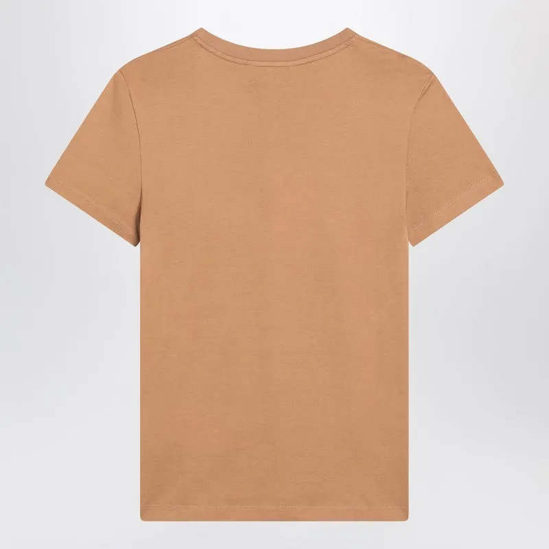Max Mara Camel-coloured T-shirt in cotton sold by Lord & Taylor product image thumbnail 2