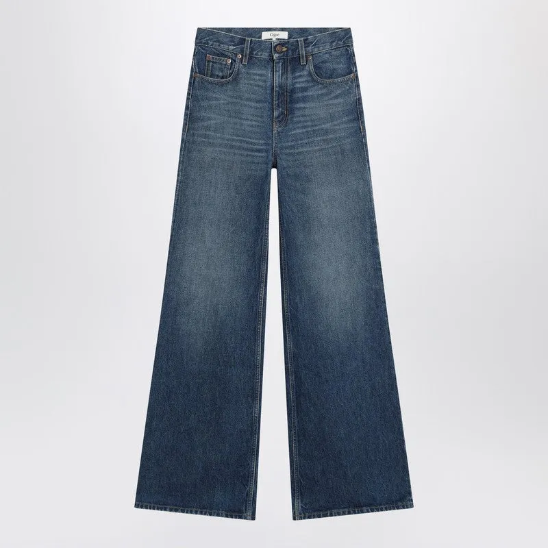 Chloé Flared blue jeans sold by Lord & Taylor