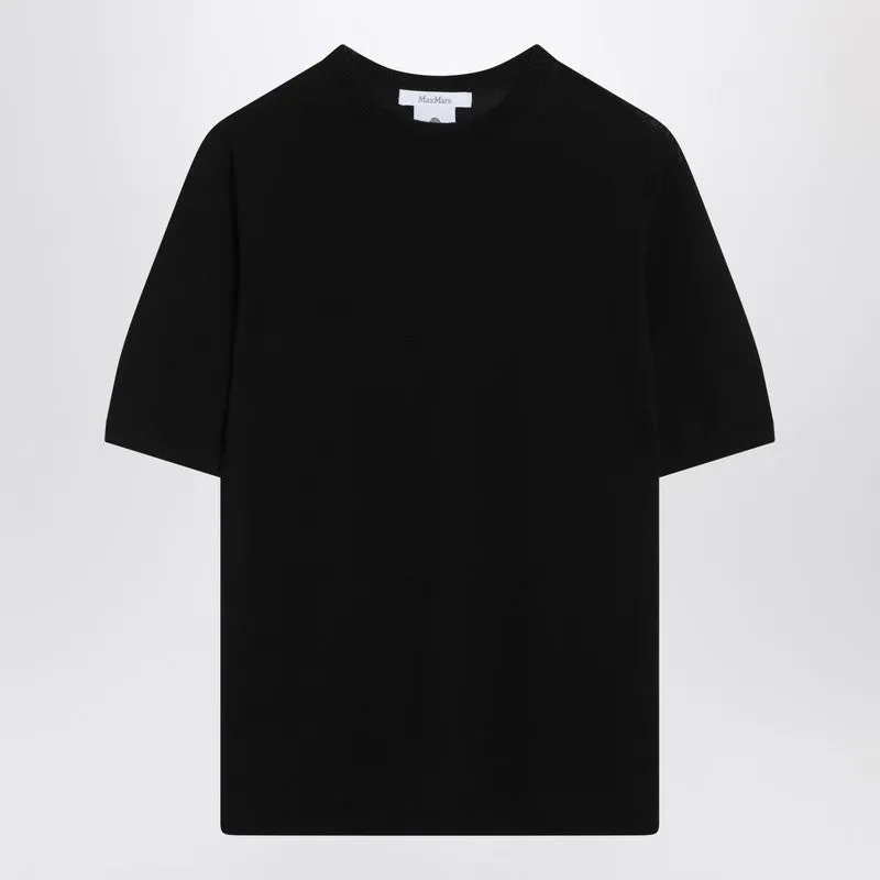 Max Mara Black wool crewneck sweater sold by Lord & Taylor