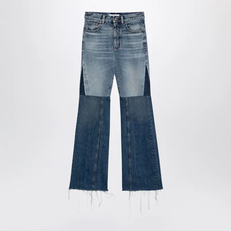 Chloé Three-coloured patchwork denim jeans sold by Lord & Taylor