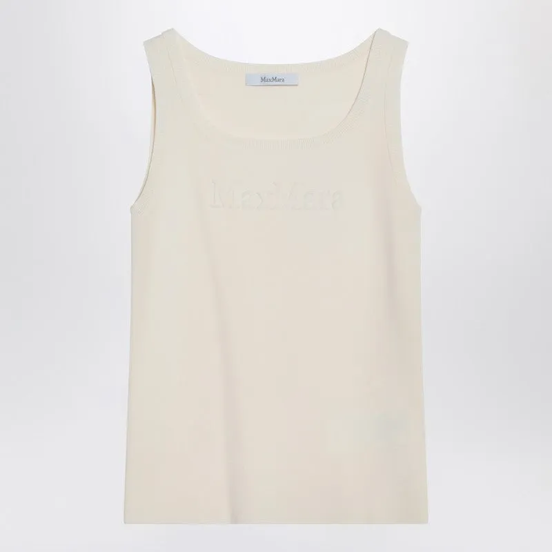 Max Mara Ivory top in crêpe viscose sold by Lord & Taylor