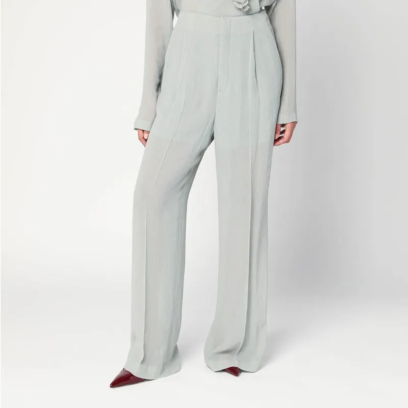 Alberta Ferretti Palazzo pants in ice color crêpe sold by Lord & Taylor