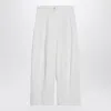Max Mara White baggy trousers in cotton twill sold by Lord & Taylor