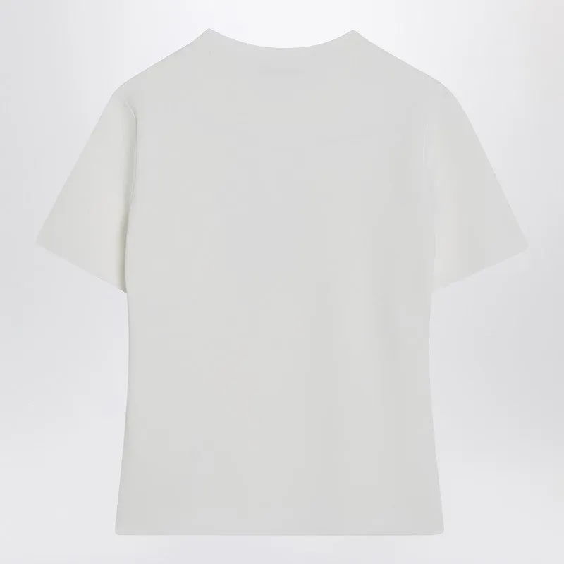 Max Mara White T-shirt in viscose crêpe sold by Lord & Taylor product image thumbnail 2