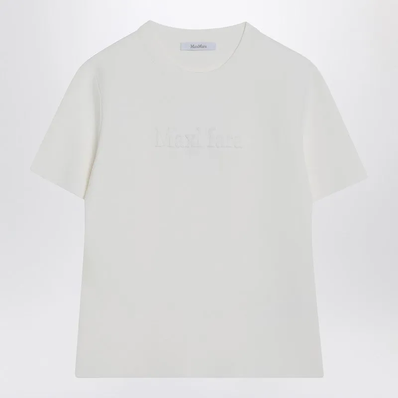 Max Mara White T-shirt in viscose crêpe sold by Lord & Taylor