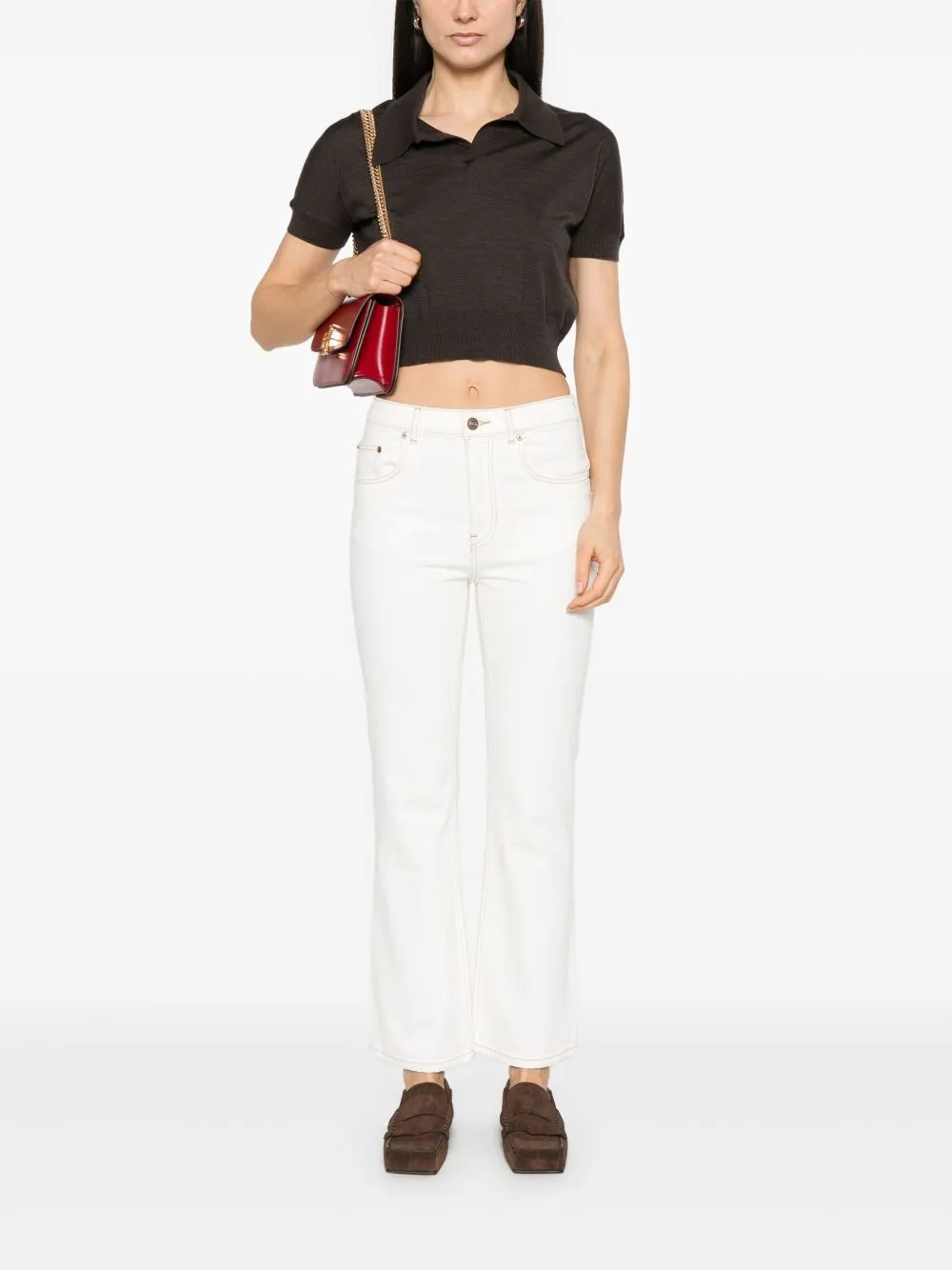 Tory Burch denim jeans - white sold by Lord & Taylor product image thumbnail 3