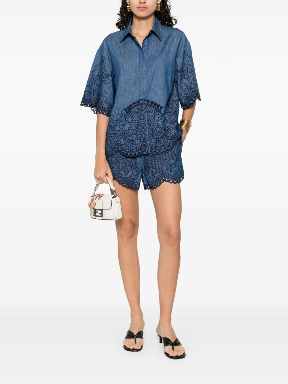 Zimmermann Shorts Blue sold by Lord & Taylor product image thumbnail 3
