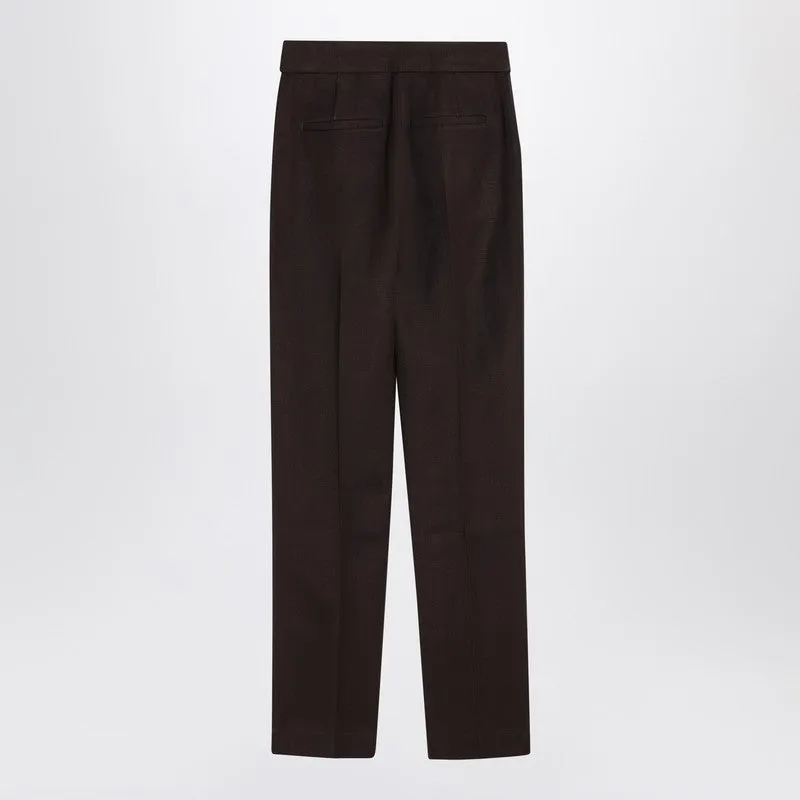 JACQUEMUS Brown trousers in silk blend sold by Lord & Taylor product image thumbnail 2