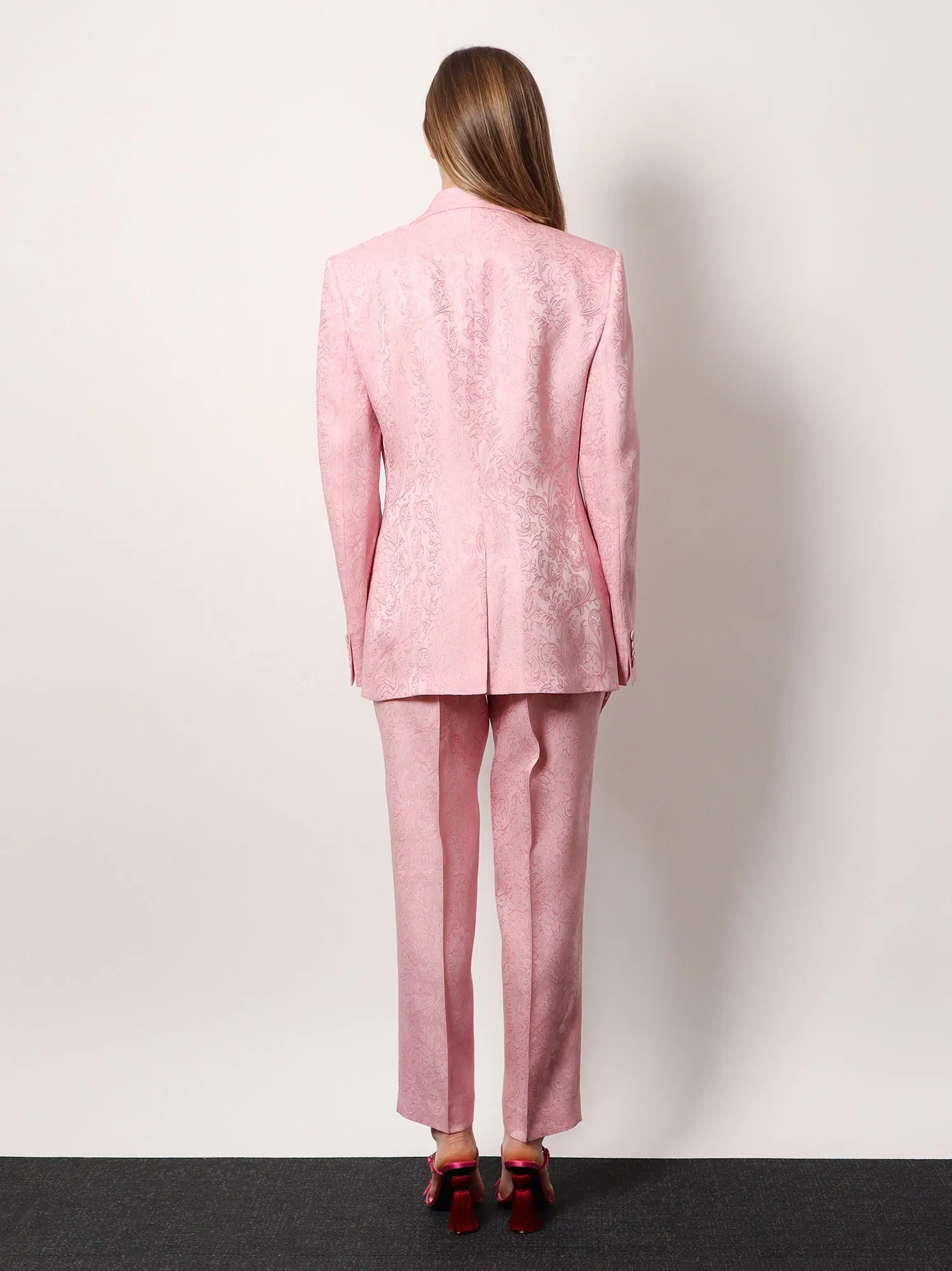 Jacquard Silk Blend Blazer with Embroidery sold by Lord & Taylor product image thumbnail 3