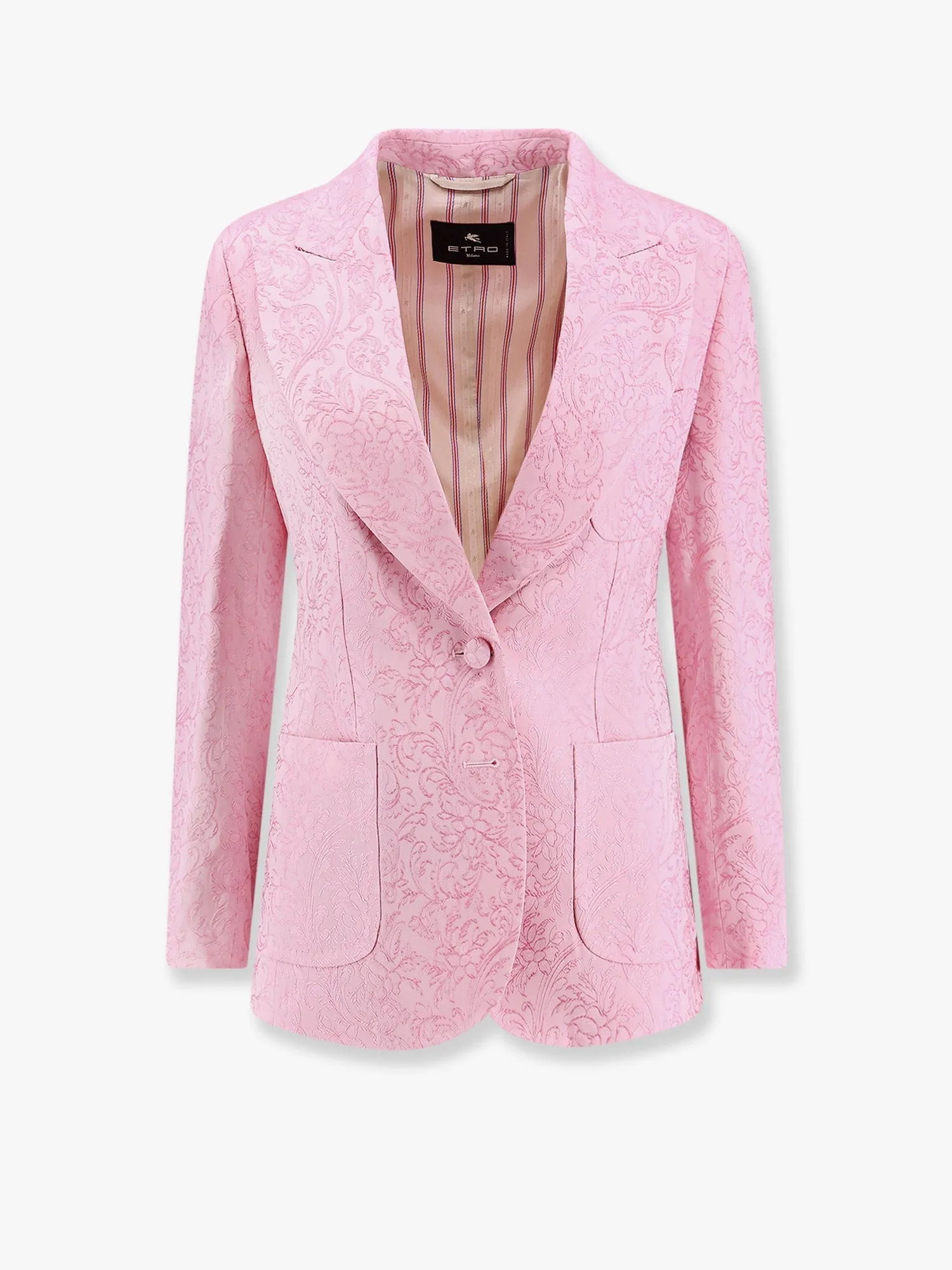 Jacquard Silk Blend Blazer with Embroidery sold by Lord & Taylor
