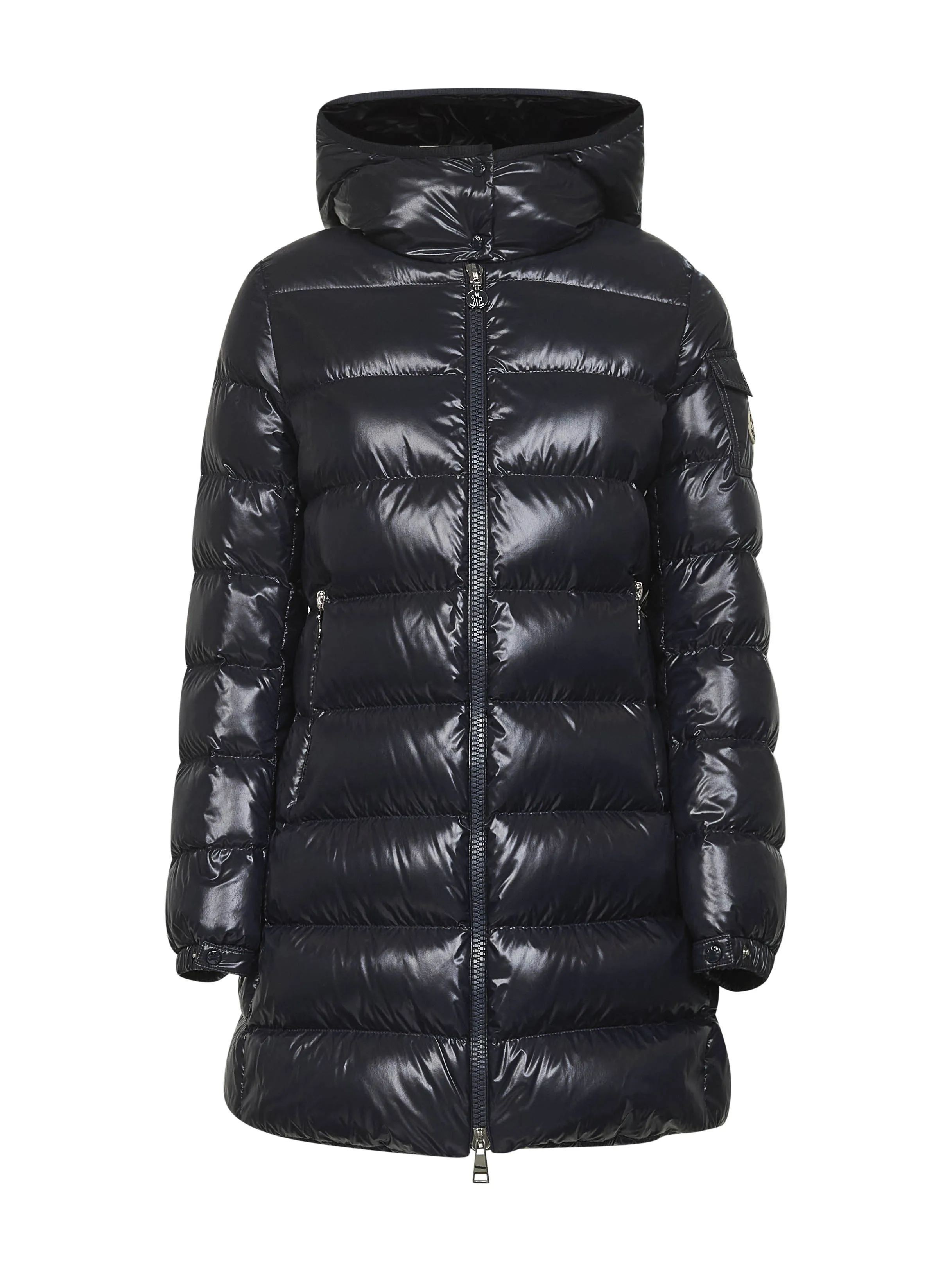 Blue Courcelles Midi Hooded Down Jacket sold by Lord & Taylor