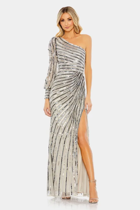 Mac Duggal One Shoulder Sequin Gown sold by Lord & Taylor