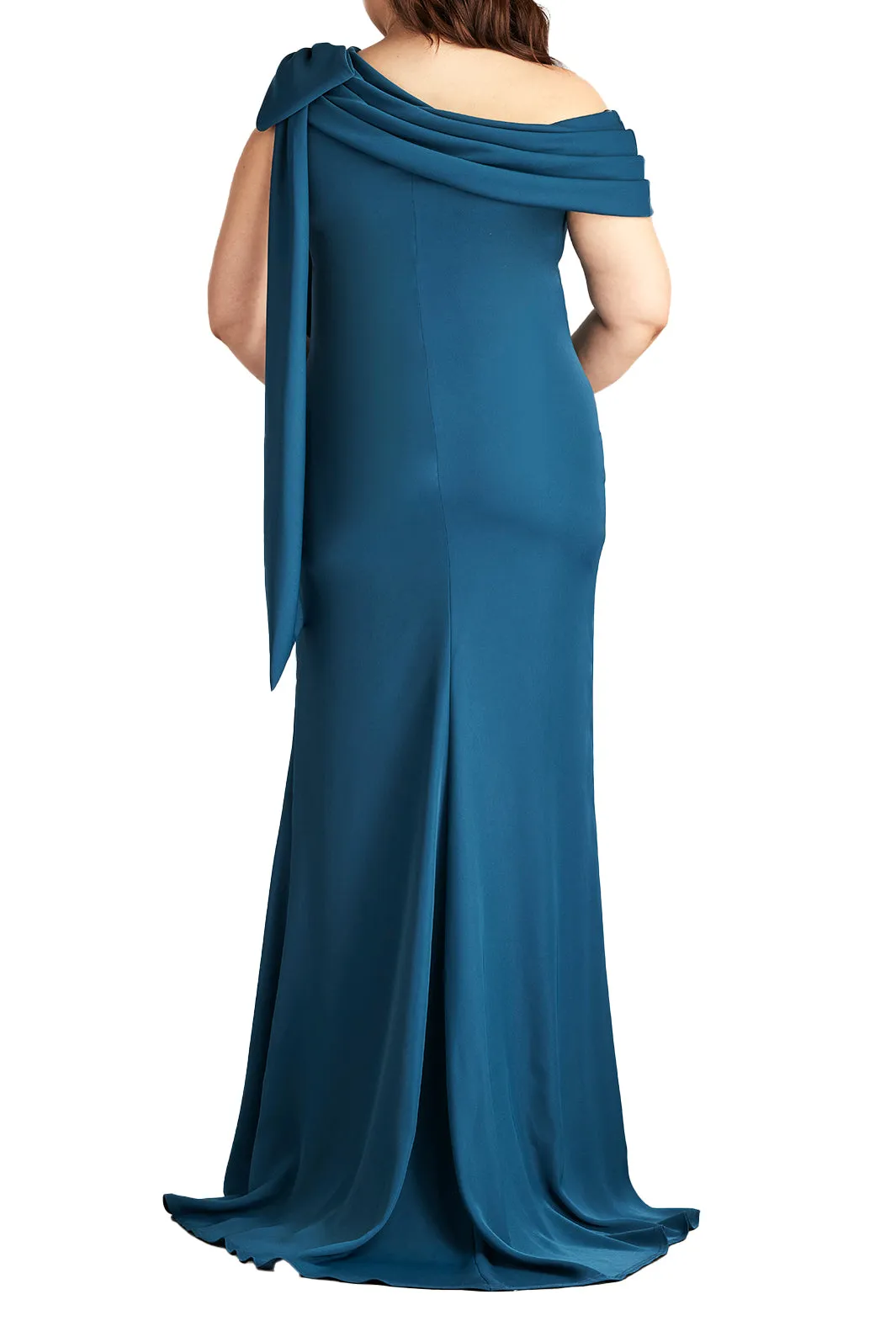 Cassia Bow-Shoulder Crepe Gown - PLUS SIZE ECLPS sold by Lord & Taylor product image thumbnail 2
