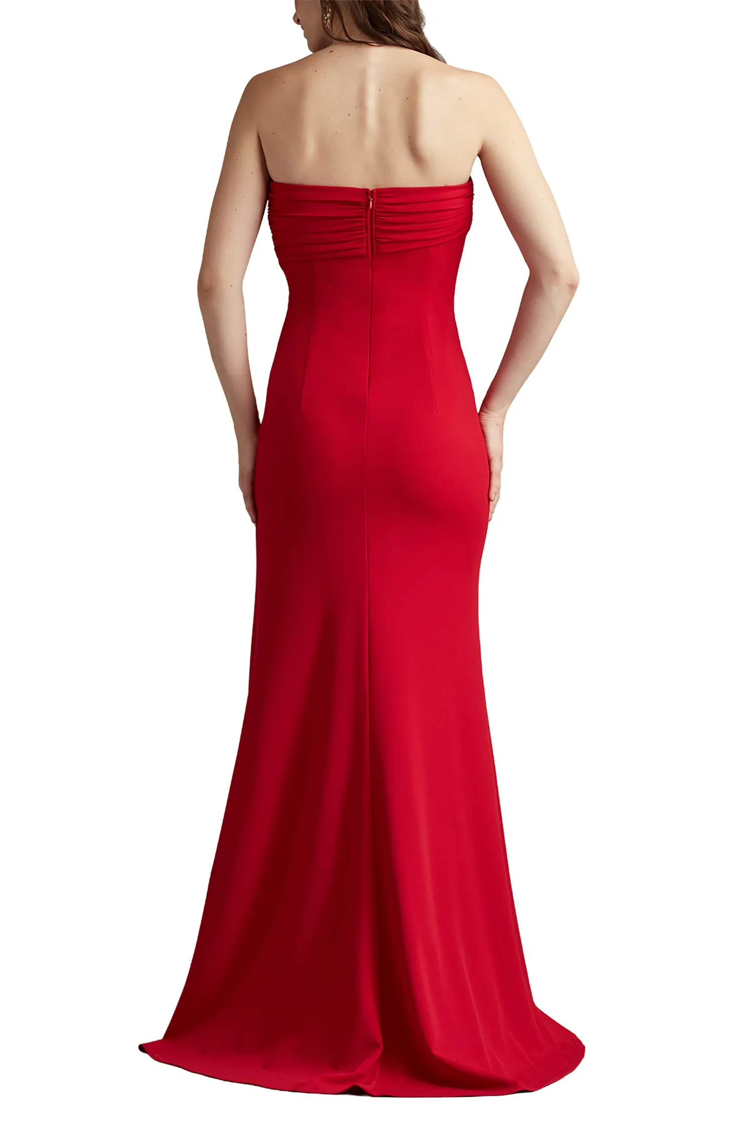 Dorsett Pleated Crepe Gown CHERY sold by Lord & Taylor product image thumbnail 2