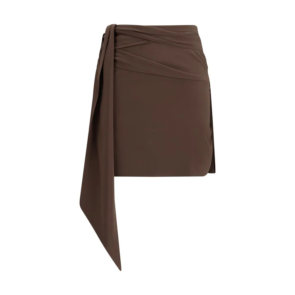 Crepe de chine Mini Skirt sold by Lord & Taylor
