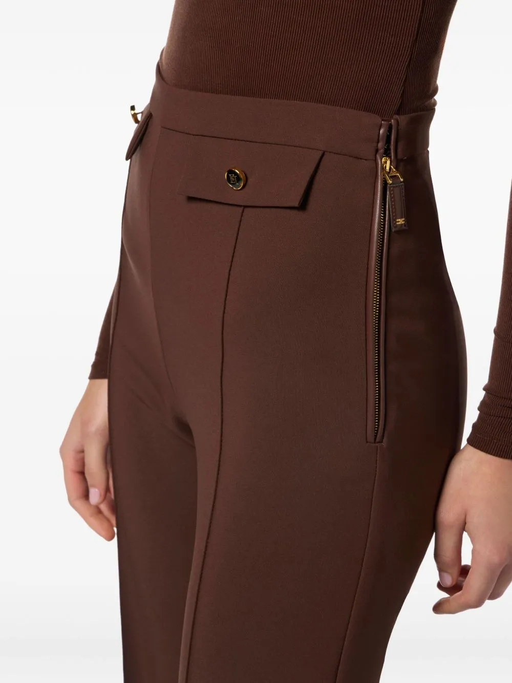 Elisabetta Franchi Trousers Brown sold by Lord & Taylor product image thumbnail 5
