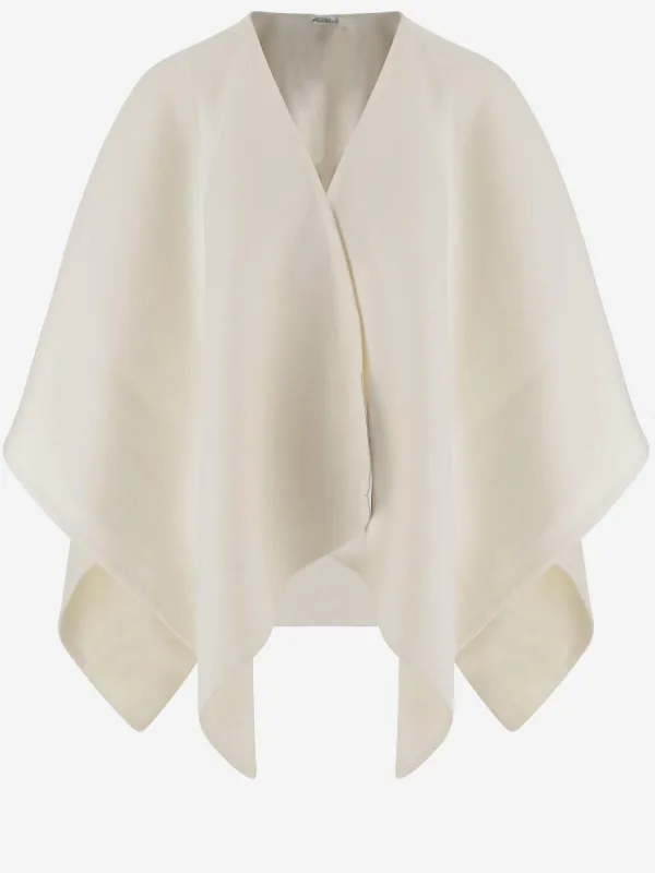 Alpaca and Wool Blend Greenhouse Cape sold by Lord & Taylor