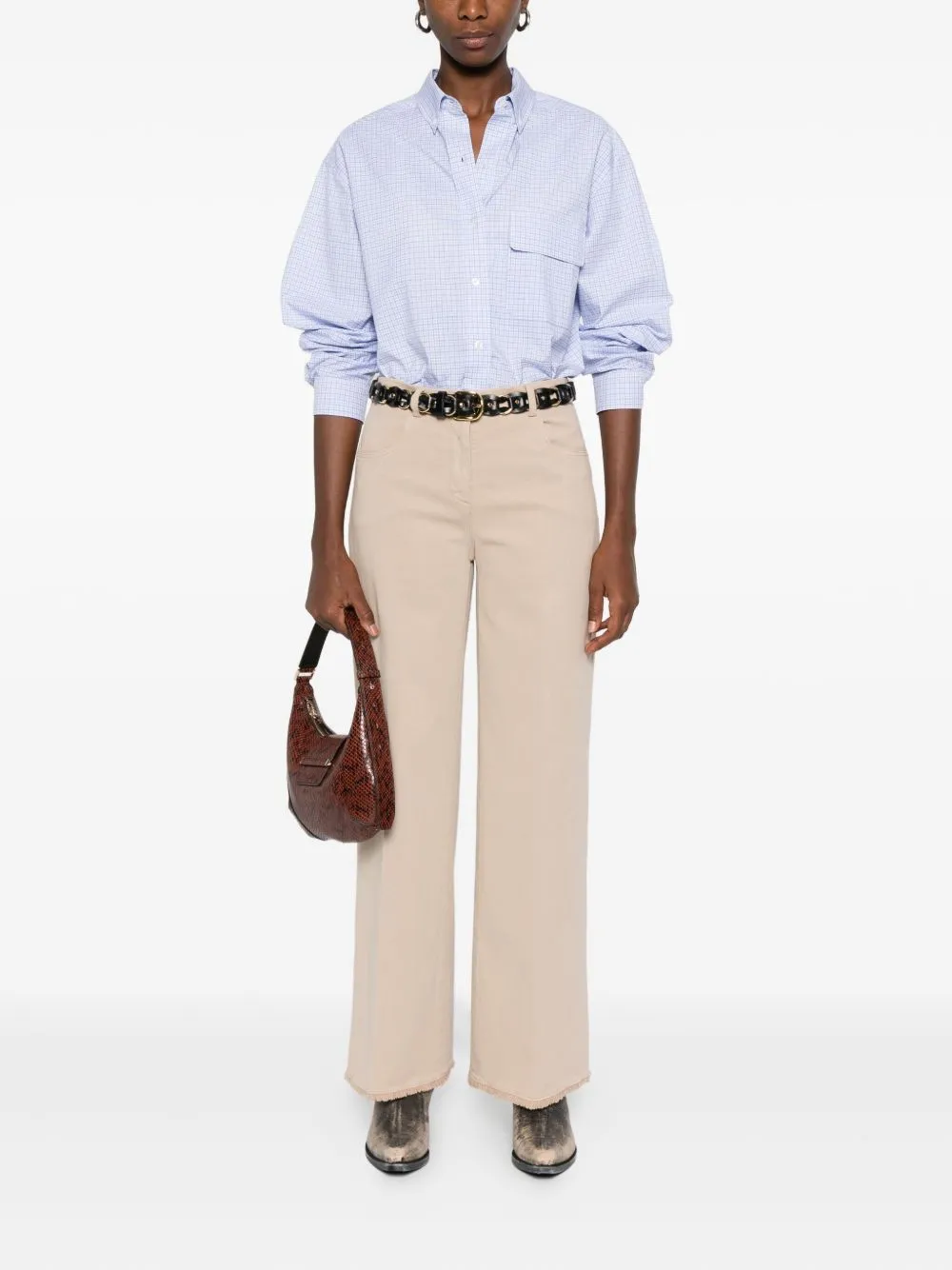 Via Masini 80 Trousers Beige sold by Lord & Taylor product image thumbnail 3