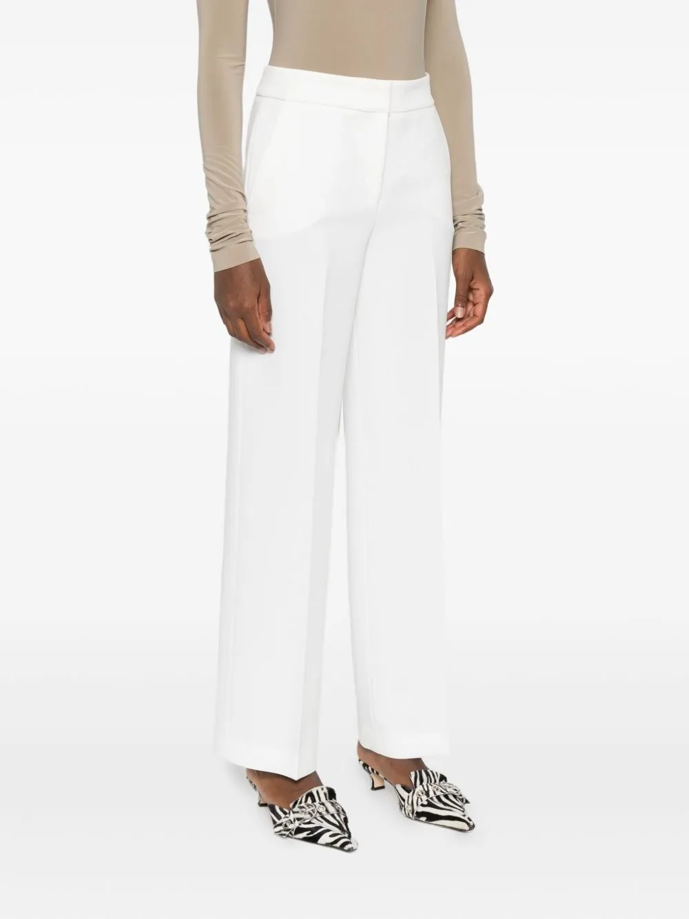 Via Masini 80 Trousers White sold by Lord & Taylor product image thumbnail 5