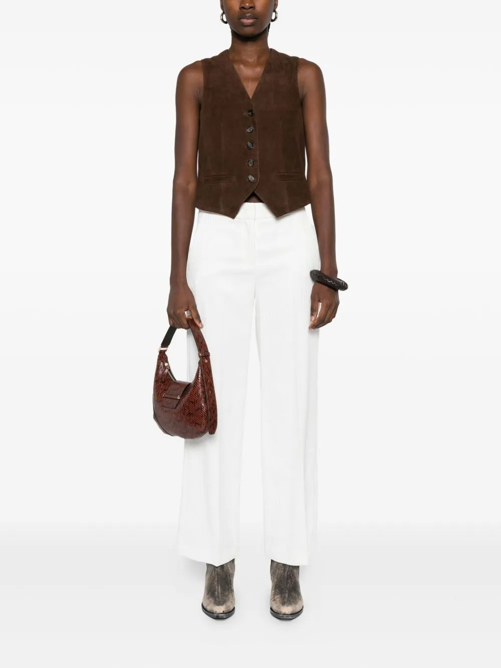 Via Masini 80 Trousers White sold by Lord & Taylor product image thumbnail 3