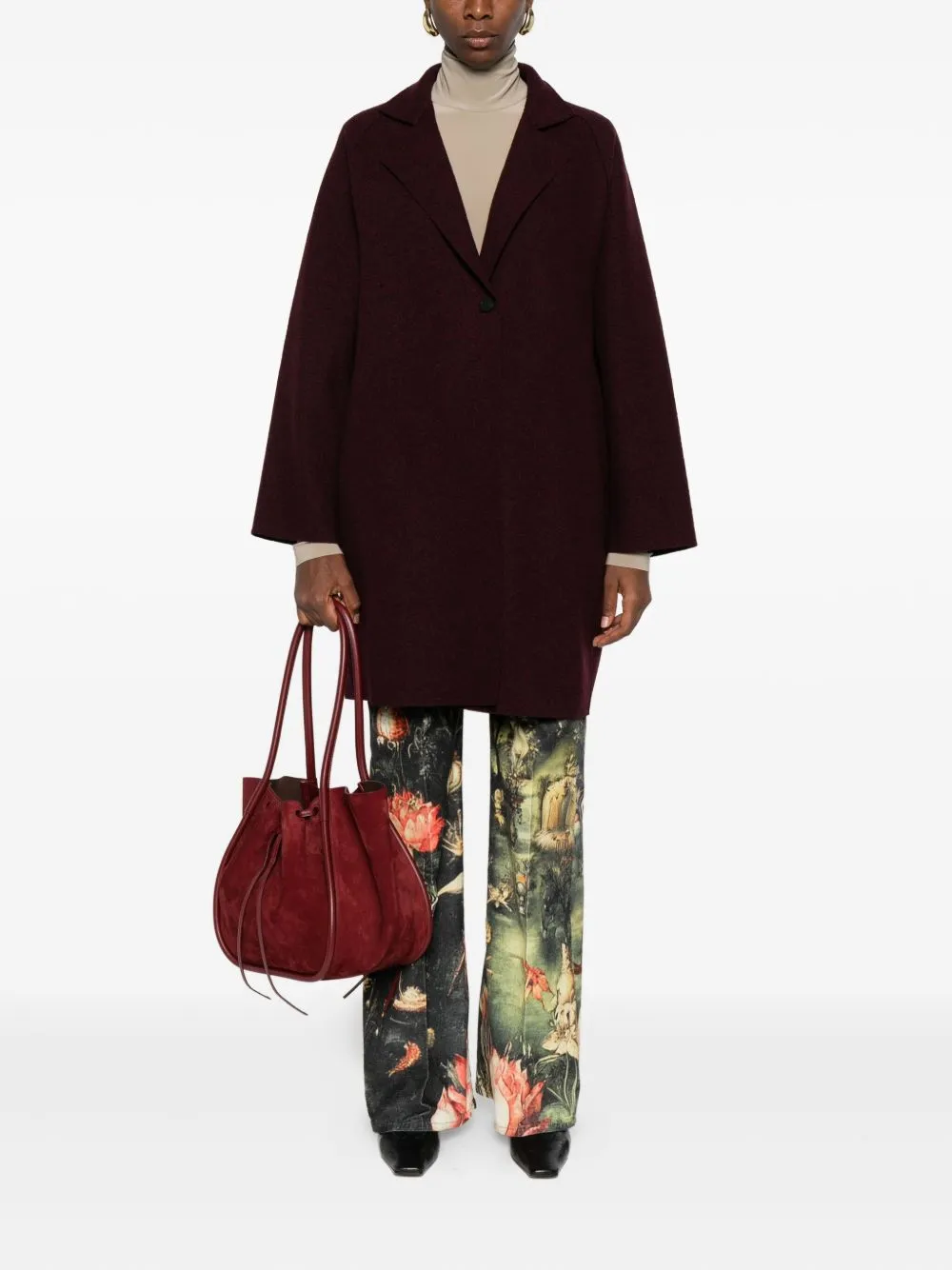 Harris Wharf London Coats Bordeaux sold by Lord & Taylor product image thumbnail 2