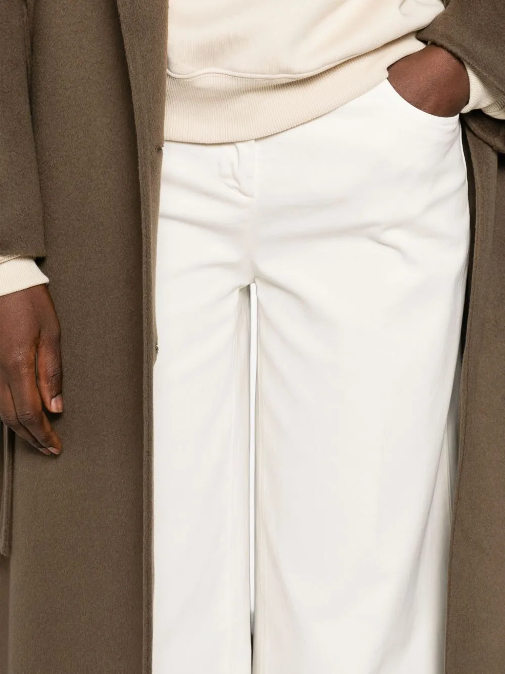 Via Masini 80 Trousers Cream sold by Lord & Taylor product image thumbnail 2