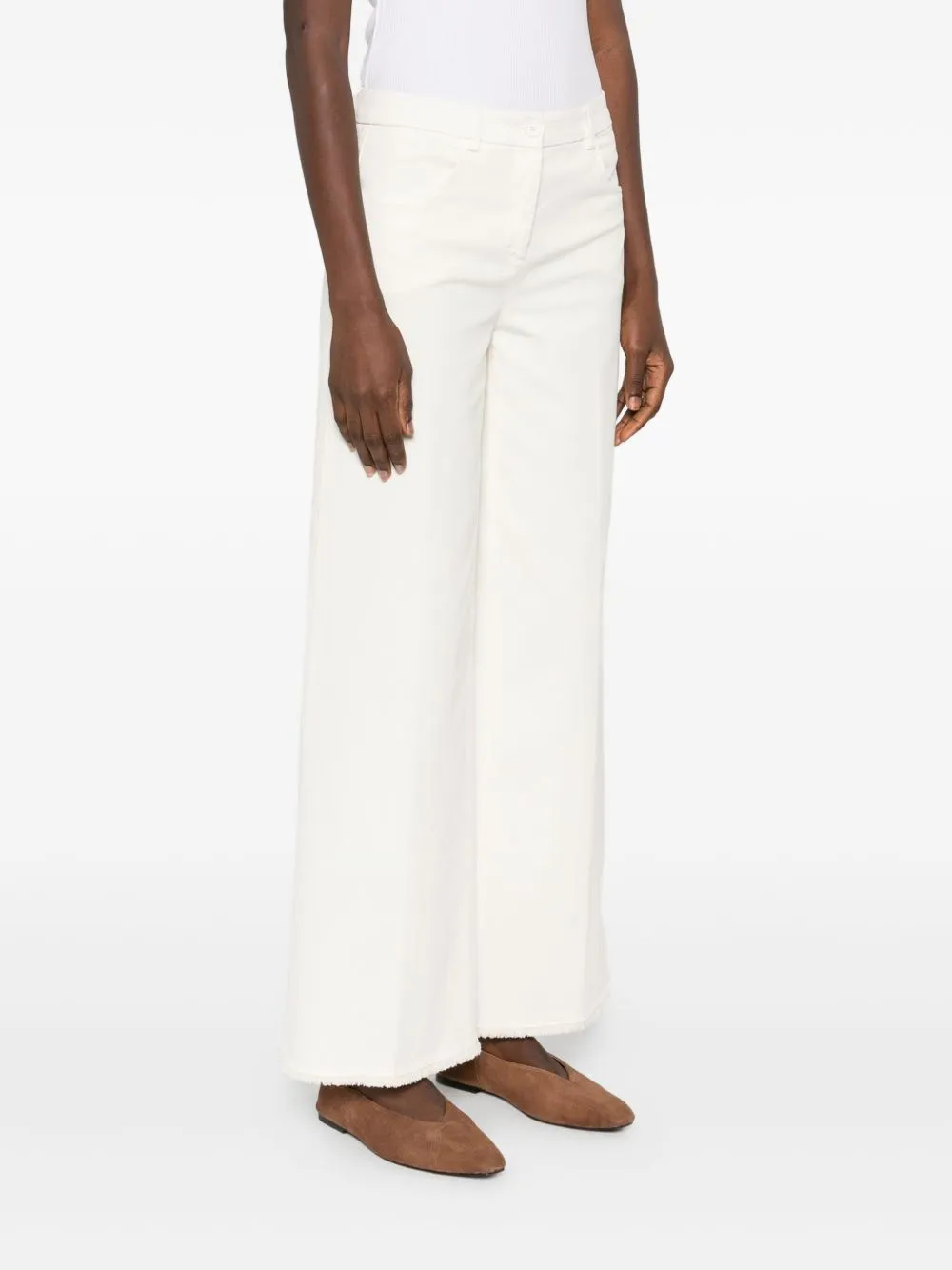 Via Masini 80 Trousers Cream sold by Lord & Taylor product image thumbnail 3