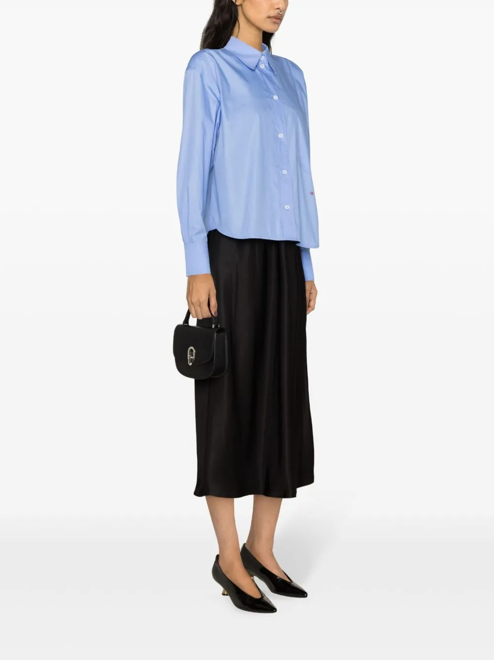Victoria Beckham Shirts Clear Blue sold by Lord & Taylor product image thumbnail 4