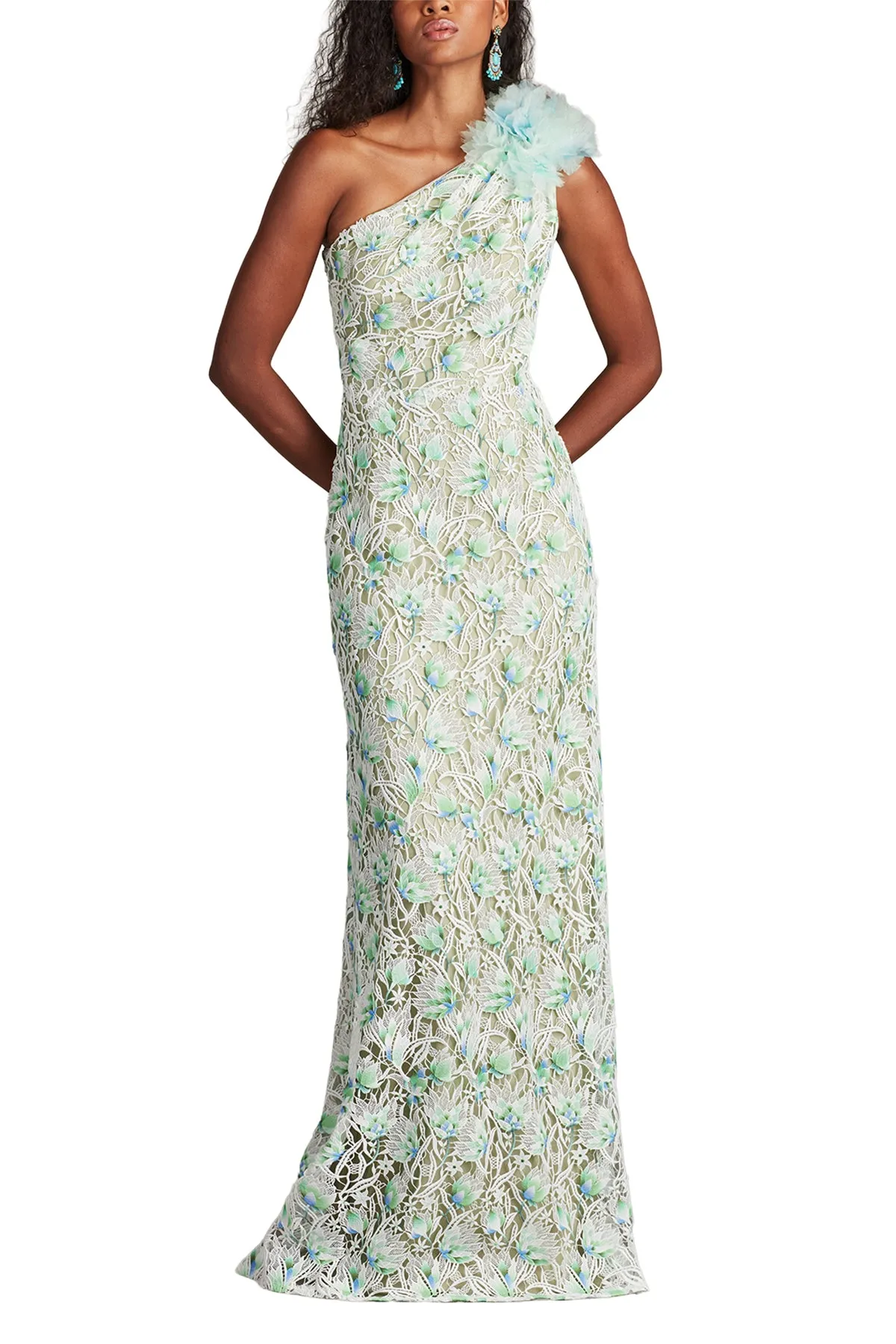 Kahli 3D Floral Embroidered Gown WALOE sold by Lord & Taylor